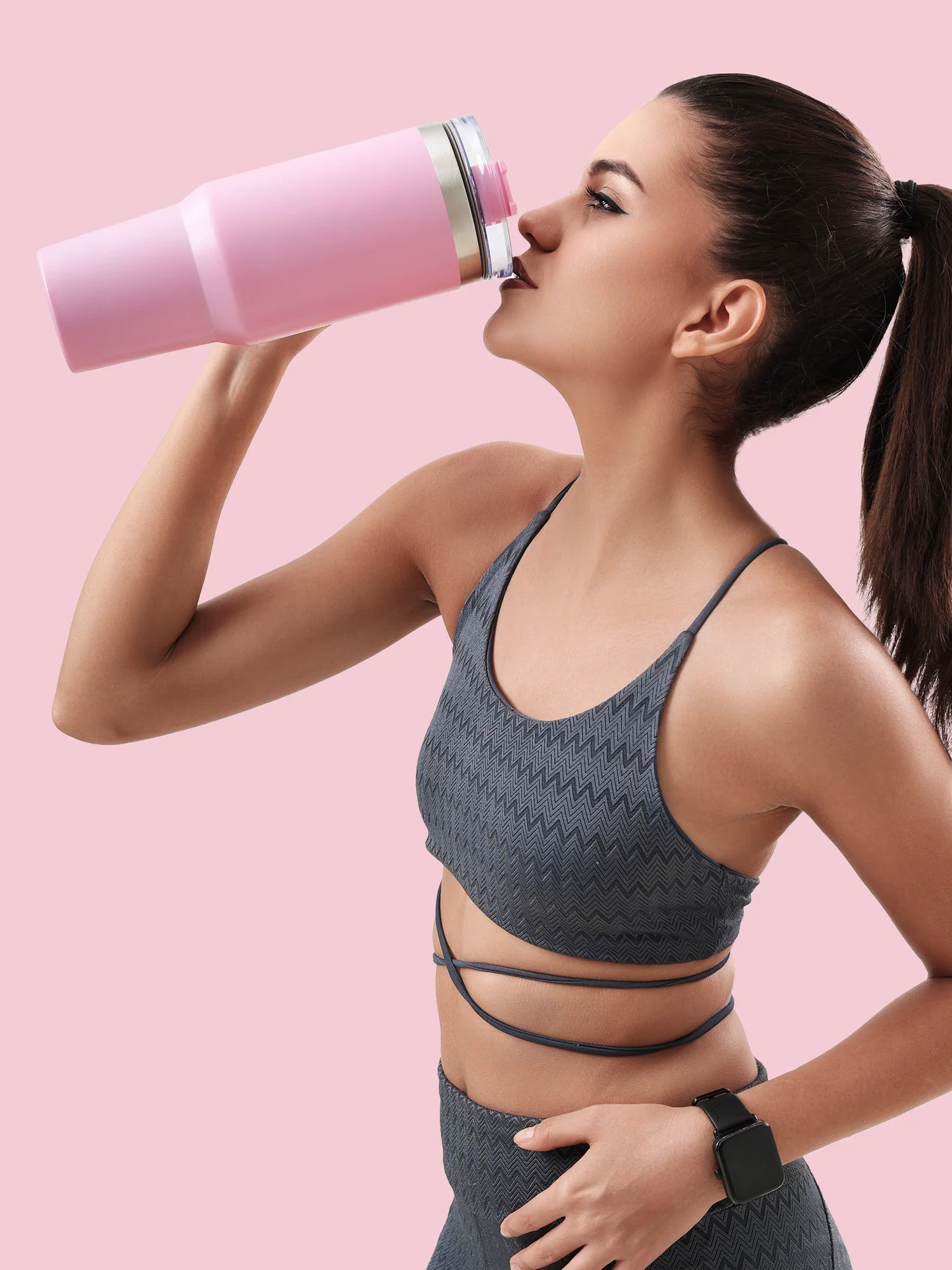 Blush Rush Matte Pink Sipper - Image 6