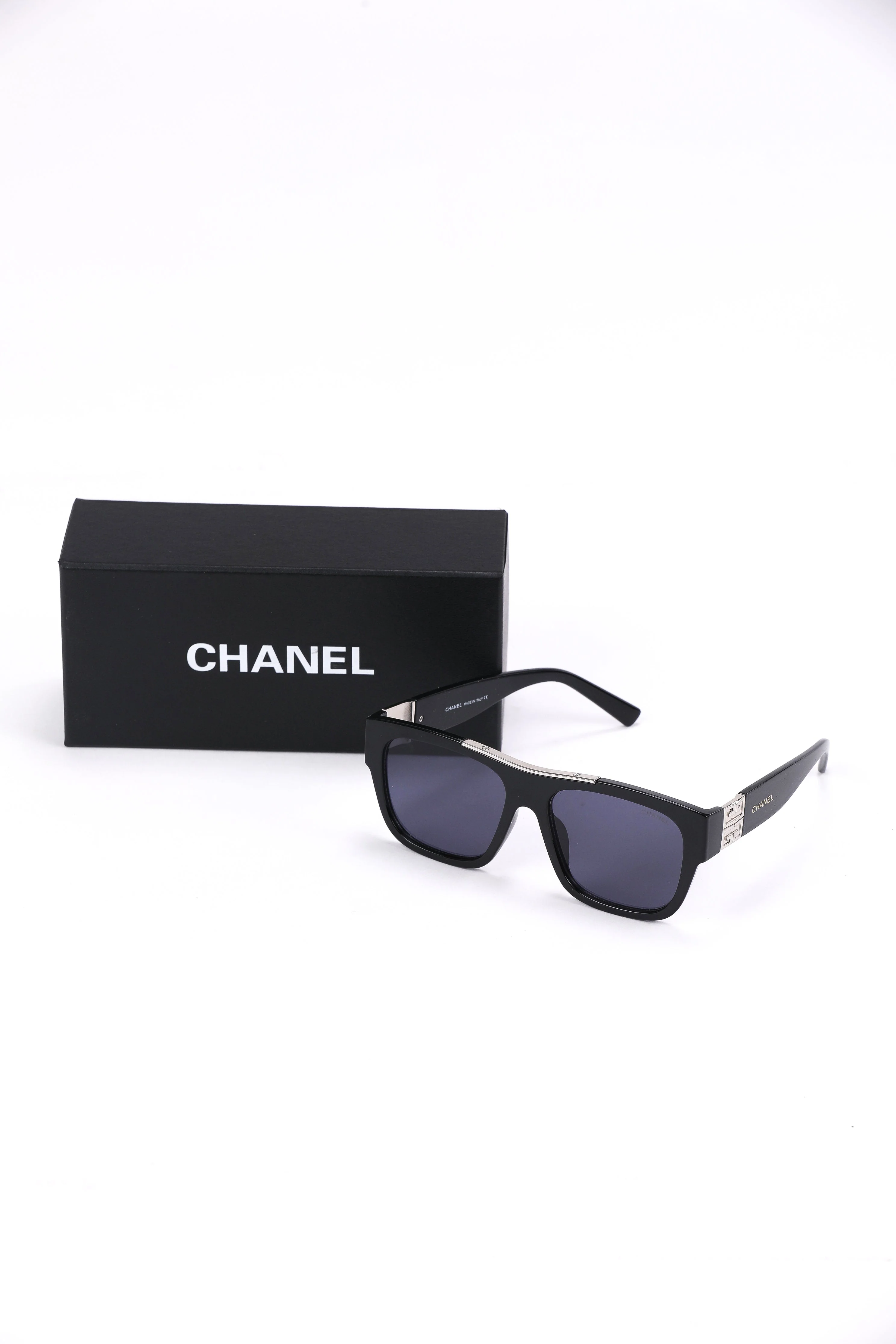 Chanel Oversized Black Square Sunglasses - Image 2