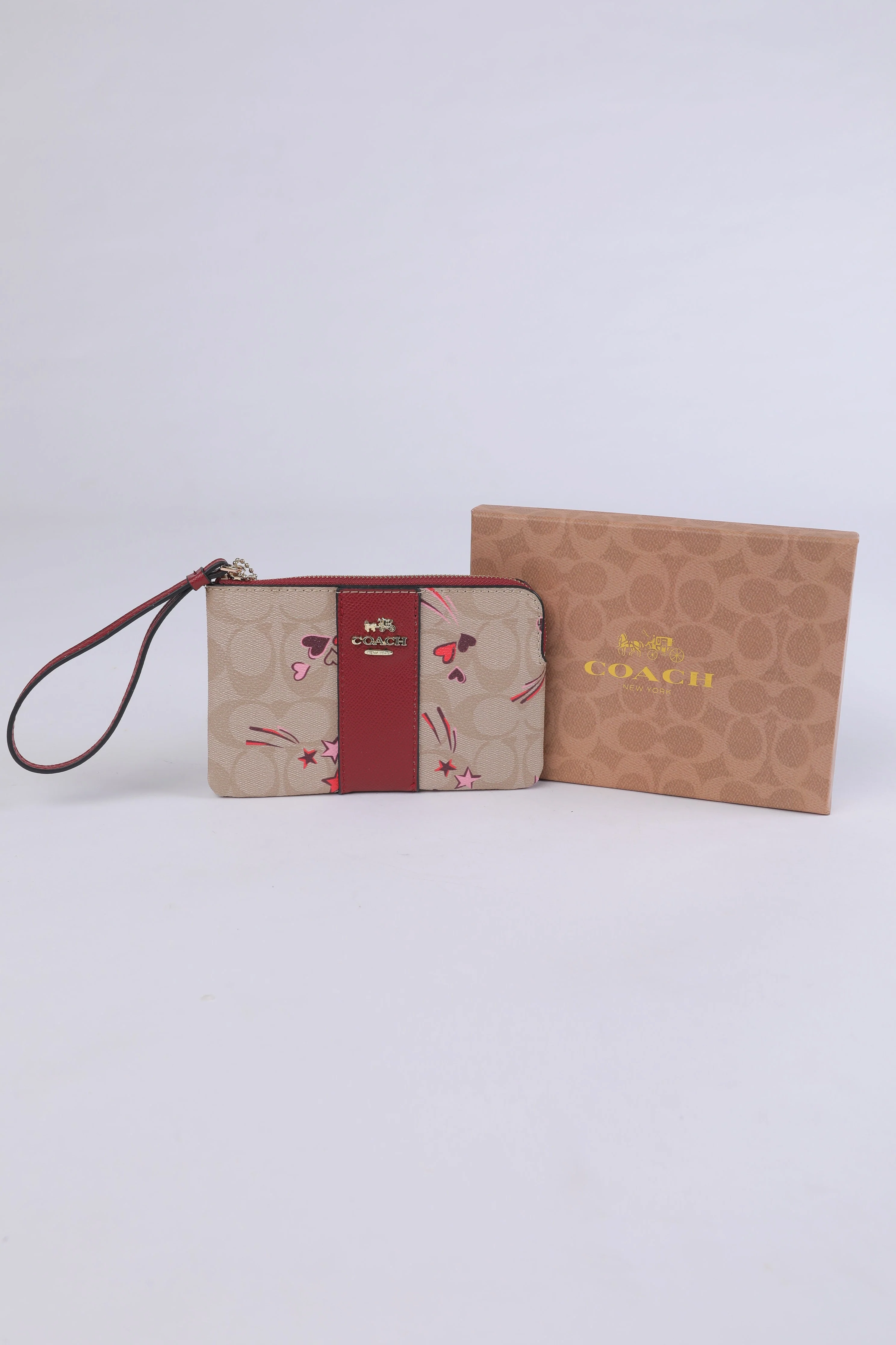 Coach Signature Heart & Star Print Wristlet - Image 2