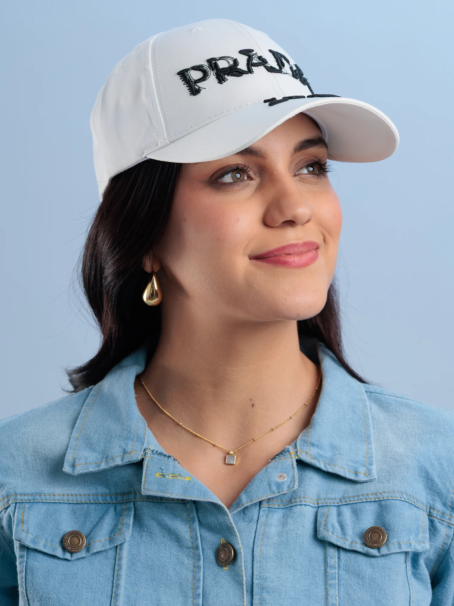 Ivory Distressed Statement Cap - Image 2