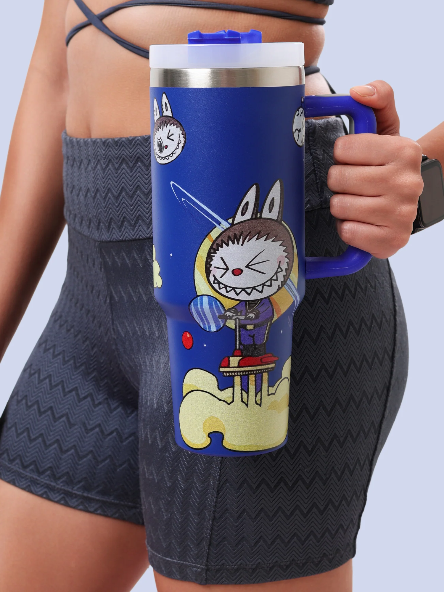 LABUBU “Cosmic Ride” Blue  Sipper - Image 5