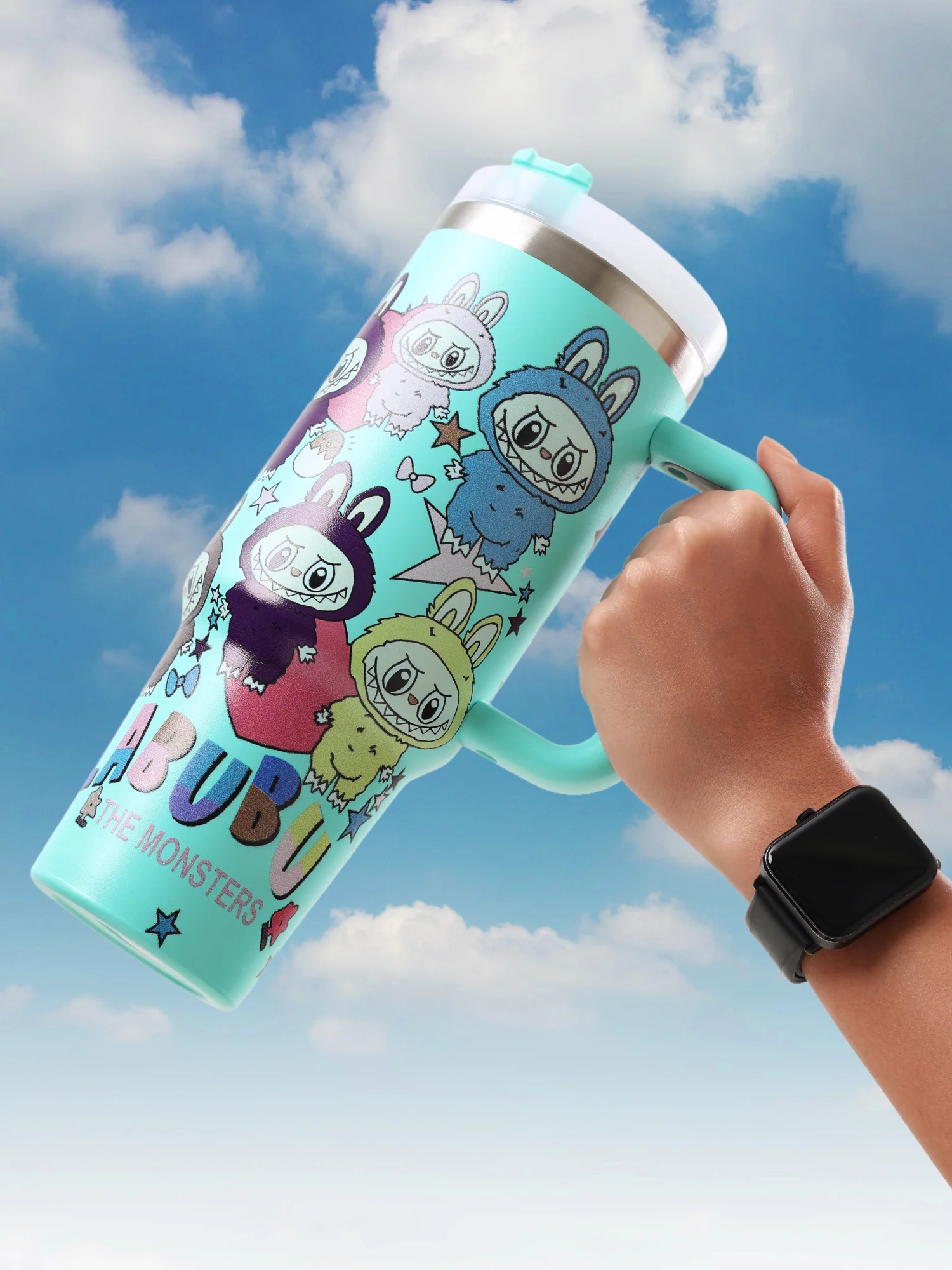 LABUBU “The Monsters” Aqua  Sipper - Image 7
