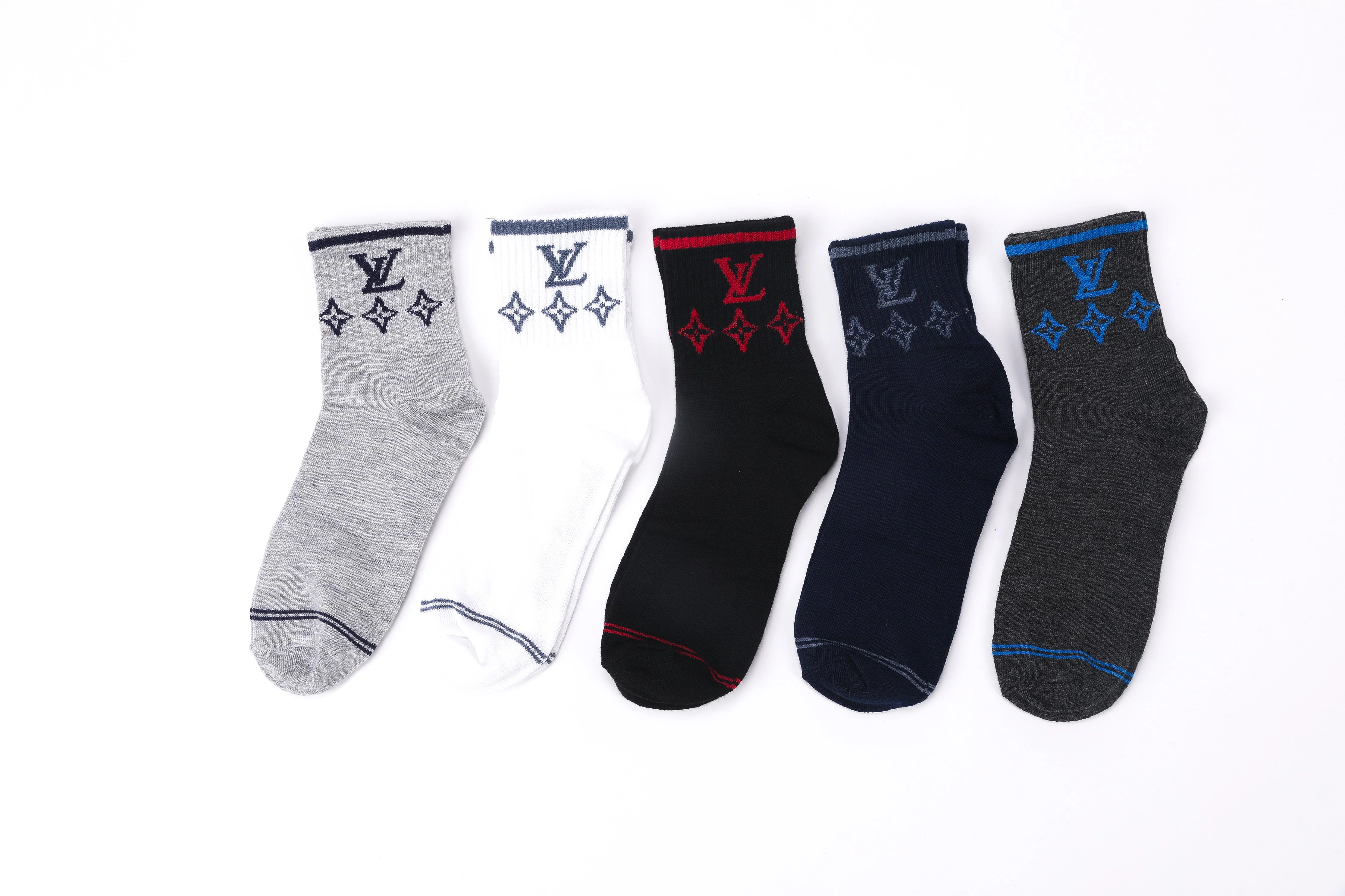 Louis Vuitton Signature Socks Set - Set of 5 - Image 3