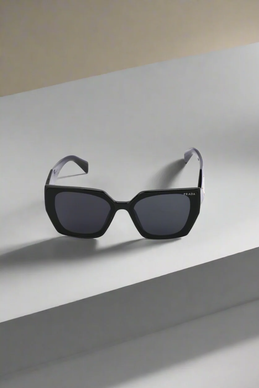 Prada Geometric Noir Luxe Sunglasses - Image 2