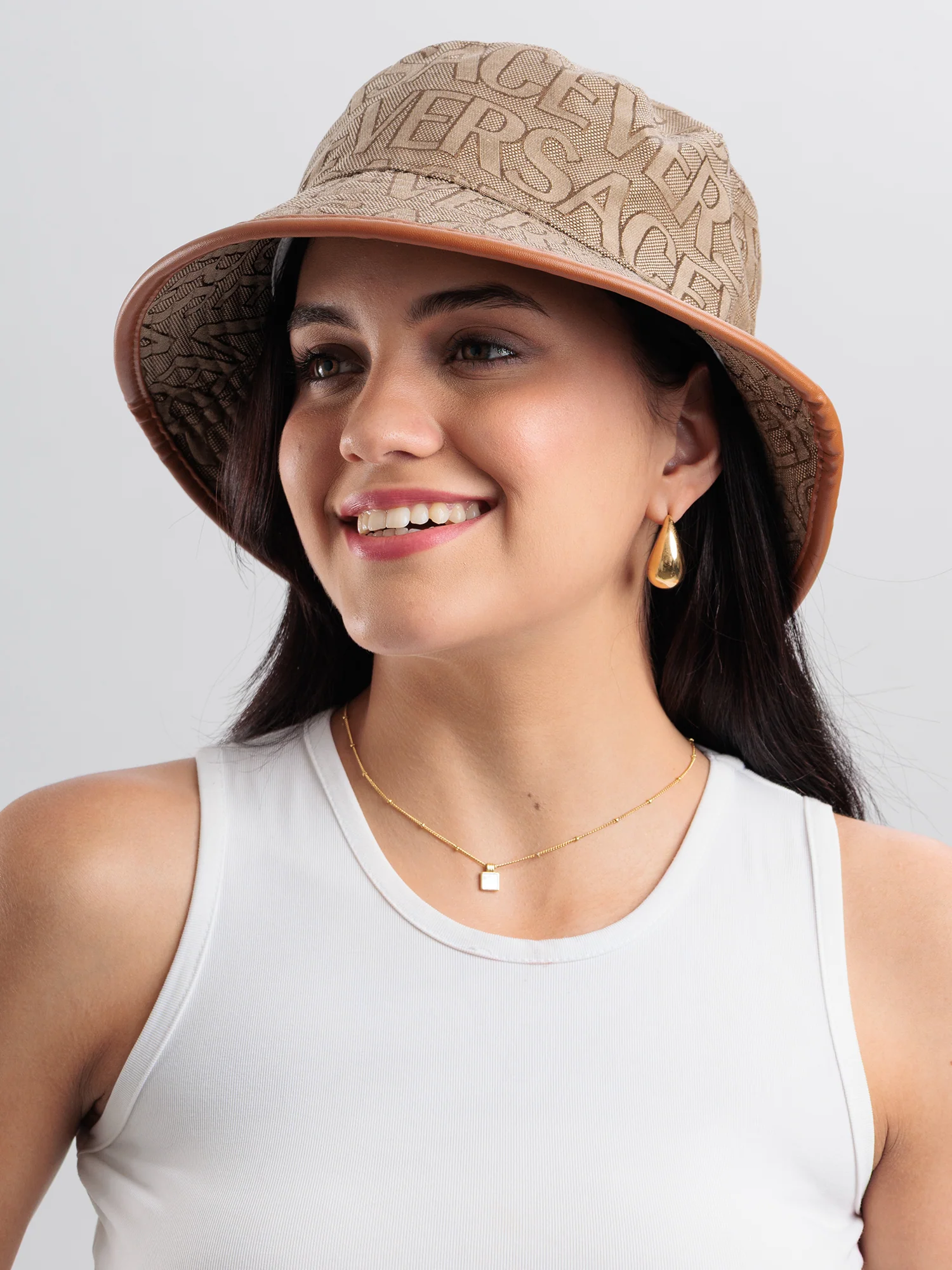 Sandstone Monogram Bucket Hat - Image 3